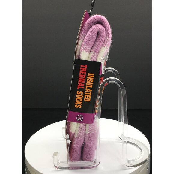 Polar Extreme Thermal Socks Insulated Women's Size 5-9 Pink White - NEW - Picture 10 of 14